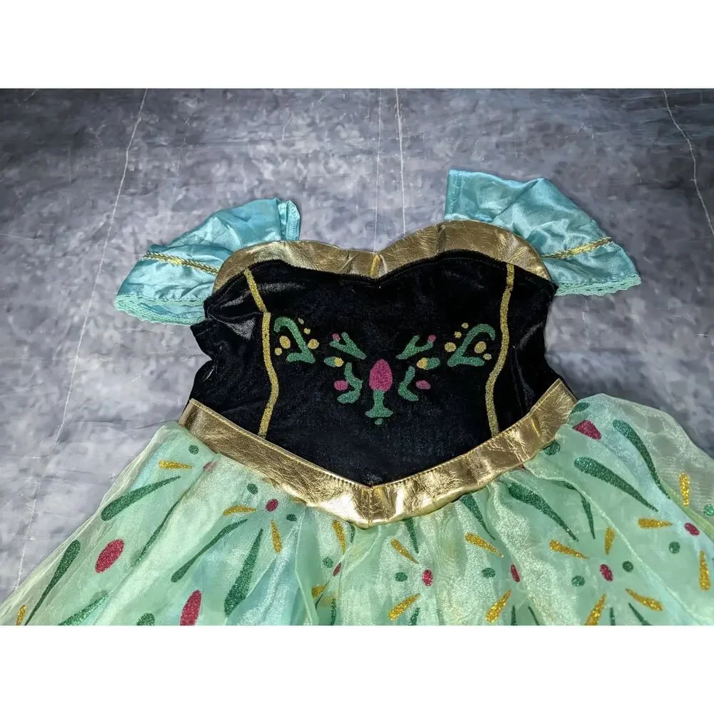 Disney Frozen Princess Anna Halloween Costume Princess Dress Size 4T